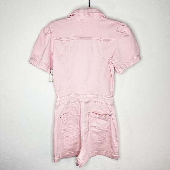 NWT Anthropologie Pilcro The Kit Utility Denim Short Sleeve Romper Playsuit 2 - Picture 8 of 14